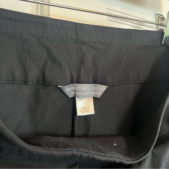 Christopher & Banks Black Signature Slimming Luxe Stretch Straight Pant - Picture 12 of 13